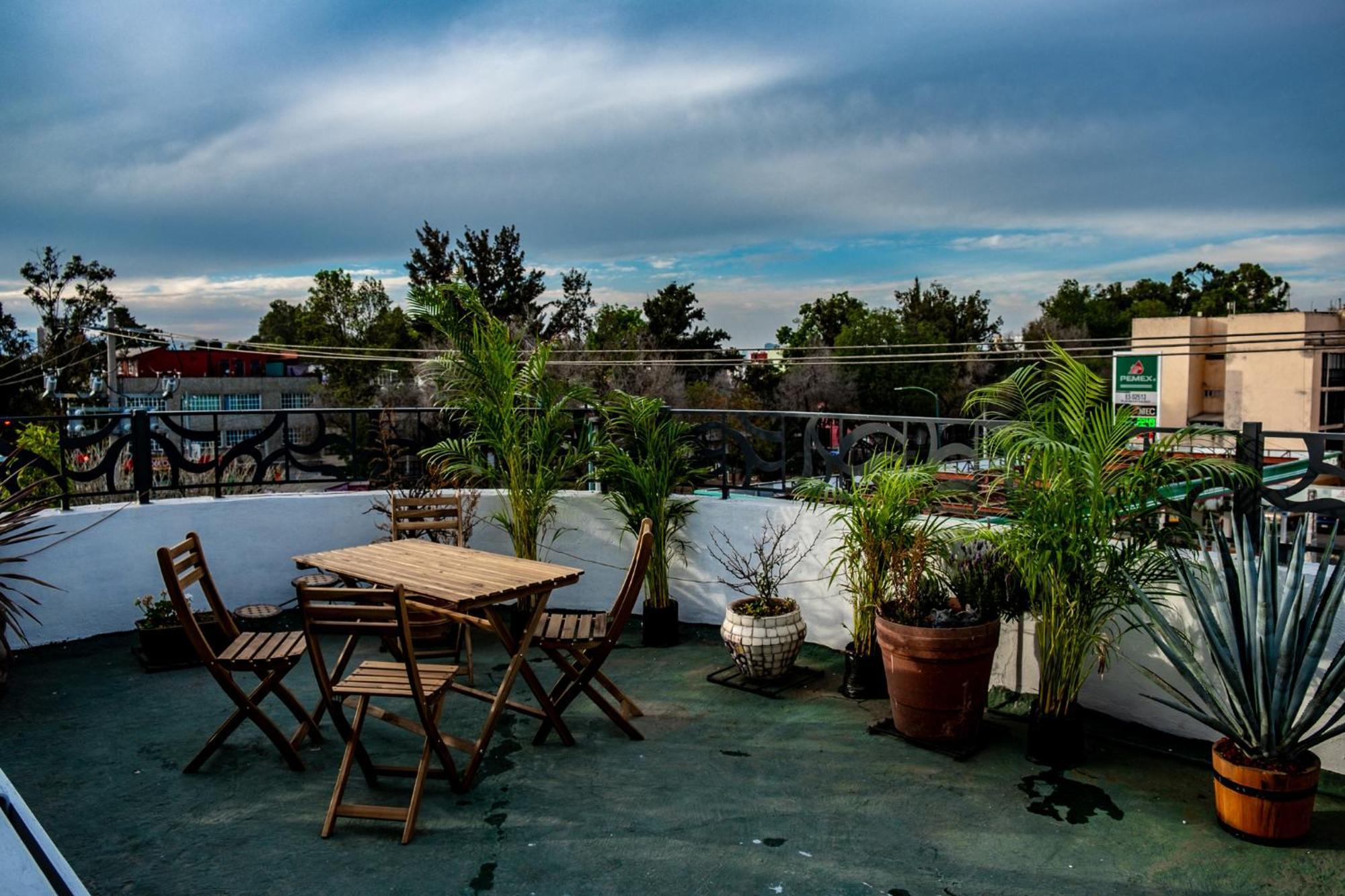 Modern Studio, Rooftop Charm, Cdmx Center2 Mexico-stad Buitenkant foto